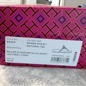 Tory Burch Spark Gold Sandals